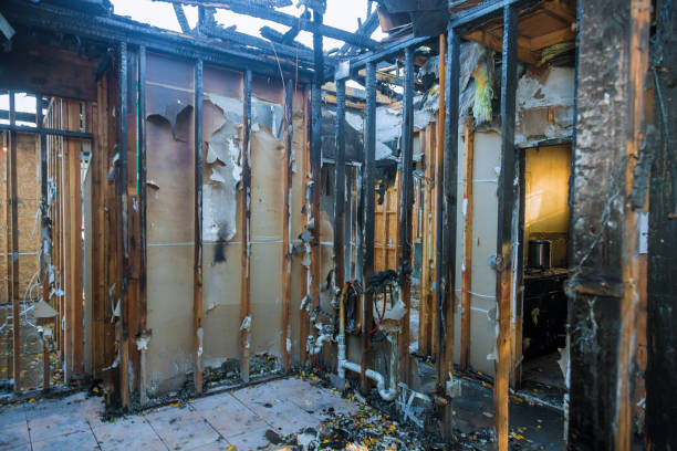Professional Fire Damage Removal technician working in Cascade Locks, OR